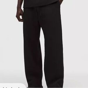 NWT Kyodan Men's Black Joggers fleece size medium straight leg elastic waist